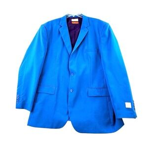 OppoSuits Mens Blue Jacket US/UK 50 EU 60 Blazer Sportcoat *Needs Sleeve Repair
